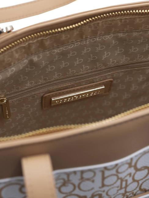 GIADA Sac shopping avec bandouli&egrave;re blanc/cuir de vache - Sacs pour Femme