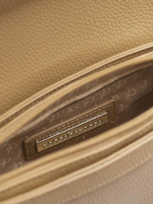 AMBRA Sac bandoulière avec pochette marron - Sacs pour Femme