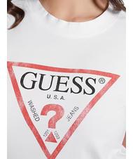 GUESS CLASSIC FIT LOGO T-shirt avec logo blanc pur - T-shirt - 3