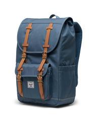 HERSCHEL LITTLE AMERICA MID Sac &agrave; dos de taille moyenne mirage bleu/point blanc - Sacs &agrave; dos pour l'&Eacute;cole & les Loisirs - 2