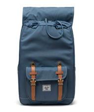 HERSCHEL LITTLE AMERICA MID Sac &agrave; dos de taille moyenne mirage bleu/point blanc - Sacs &agrave; dos pour l'&Eacute;cole & les Loisirs - 4