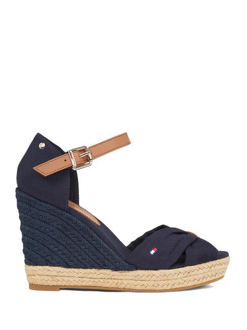 BASIC BASIC Sandales hautes &agrave; bout ouvert bleu de l'espace - Chaussures Femme
