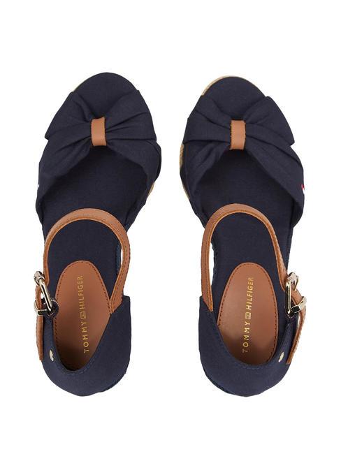 BASIC BASIC Sandales hautes &agrave; bout ouvert bleu de l'espace - Chaussures Femme