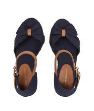 TOMMY HILFIGER BASIC BASIC Sandales hautes &agrave; bout ouvert bleu de l'espace - Chaussures Femme - 3