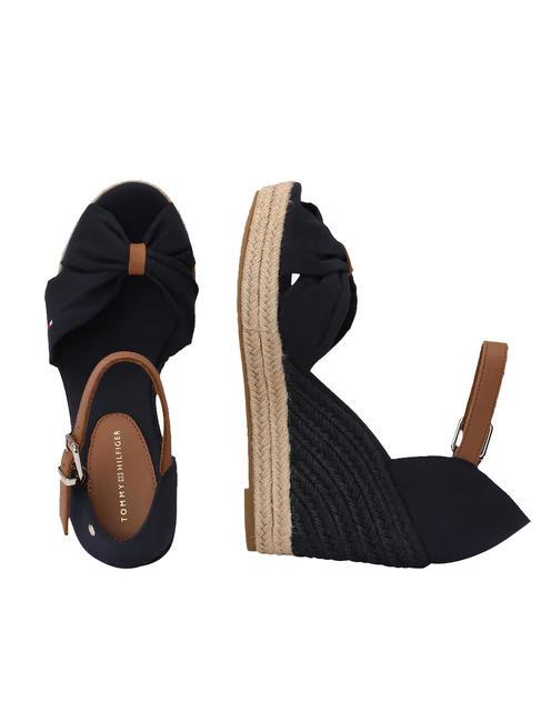 BASIC BASIC Sandales hautes &agrave; bout ouvert bleu de l'espace - Chaussures Femme