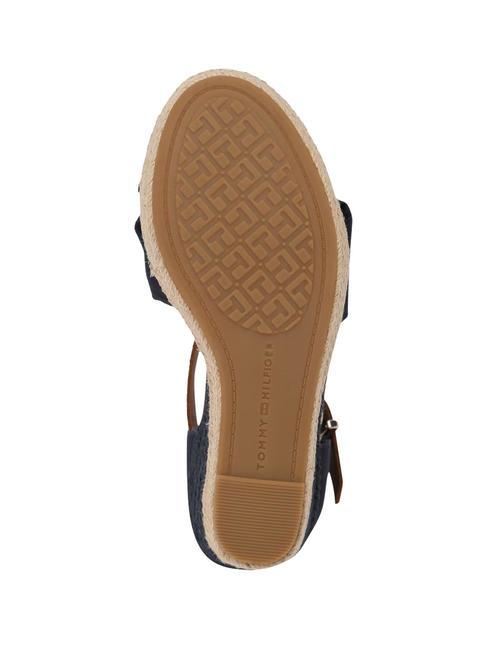 BASIC BASIC Sandales hautes &agrave; bout ouvert bleu de l'espace - Chaussures Femme