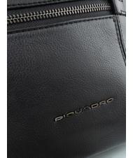 PIQUADRO BAE Porte-documents pour ordinateur portable 15" en cuir Noir - Porte Documents Travail - 4