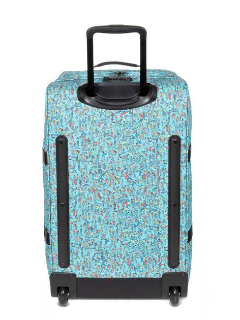 TRANVERZ M Chariot moyen motif wally bleu - Valises Semi-rigides