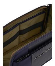 PIQUADRO BRIEF 2 Beauté avec manchette bleu - Trousses - 5