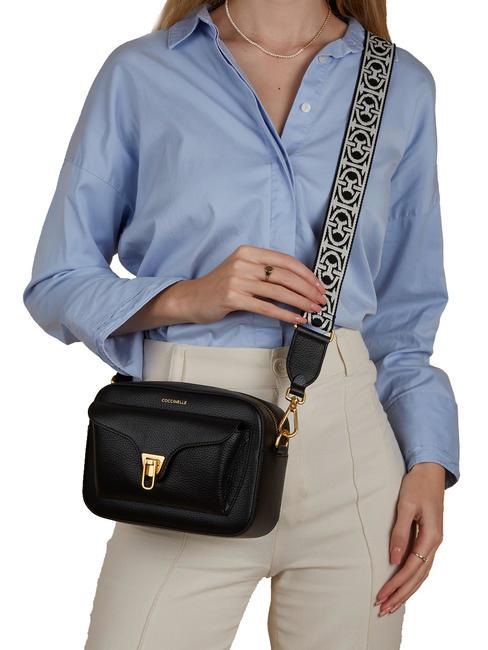 BEAT SOFT RIBB Sac bandoulière en cuir Noir - Sacs pour Femme