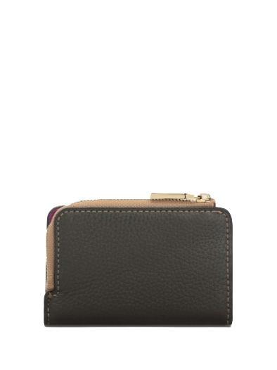 METALLIC TRICOLOR Porte-feuille en cuire pain grill&eacute;/&eacute;corce/dahl - Portefeuilles Femme