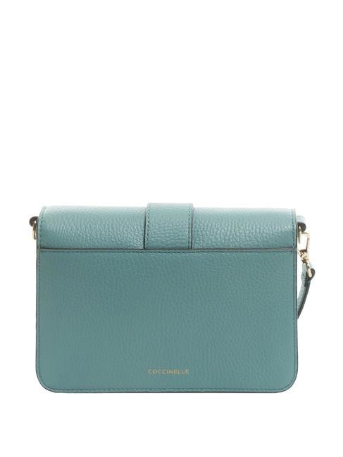 TULIP Sac bandouli&egrave;re en cuir martel&eacute; aqua - Sacs pour Femme