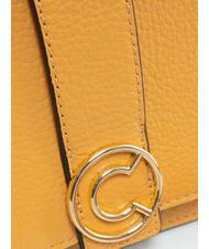 COCCINELLE TULIP Sac bandouli&egrave;re en cuir martel&eacute; abricot - Sacs pour Femme - 3