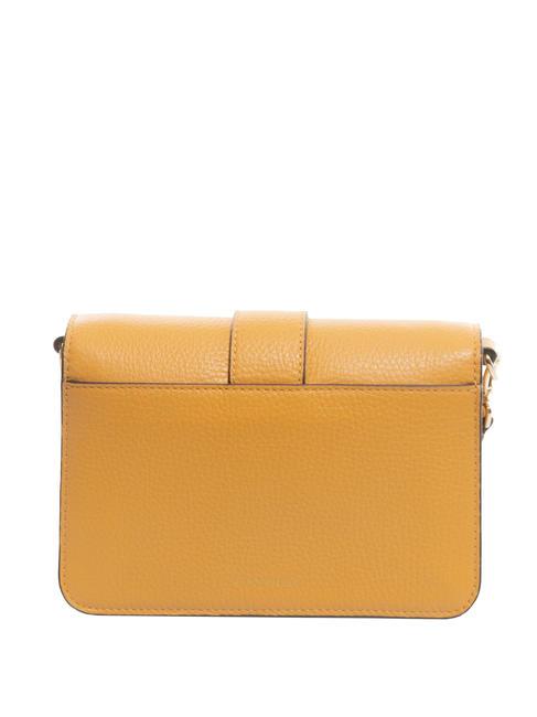 TULIP Sac bandouli&egrave;re en cuir martel&eacute; abricot - Sacs pour Femme