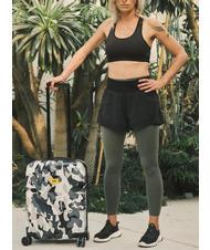 CRASH BAGGAGE ICON PATTERN Chariot à bagages à main gris camouflage - Valises cabine - 9