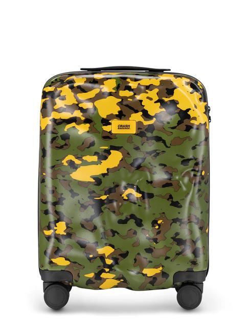 ICON PATTERN Chariot à bagages à main vert camouflage - Valises cabine