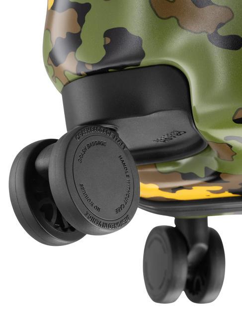 ICON PATTERN Chariot à bagages à main vert camouflage - Valises cabine