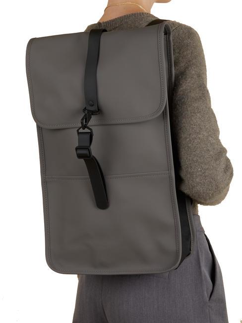 BACKPACK Sac &agrave; dos &eacute;tanche gris - Sacs &agrave; dos pour l'&Eacute;cole & les Loisirs
