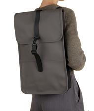 RAINS BACKPACK Sac &agrave; dos &eacute;tanche gris - Sacs &agrave; dos pour l'&Eacute;cole & les Loisirs - 3