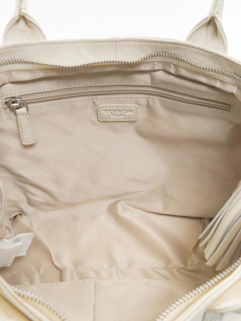 FLORA Cabas à main, avec bandoulière blanc ivoire - Sacs pour Femme