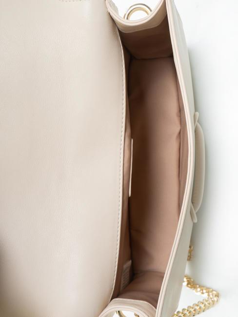 GAIA  Sac bandoulière, en cuir blanc ivoire - Sacs pour Femme