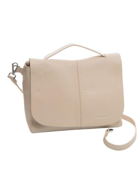 SHIRLEY Sac &agrave; main, avec bandouli&egrave;re, en cuir POUDRE - Sacs pour Femme