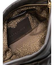 BORBONESE DUNETTE Sac bandouli&egrave;re moyen en cuir t&ecirc;te noire - Sacs pour Femme - 5