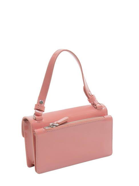 NICO SHINY Mini sac en cuir brillant camélia - Sacs pour Femme