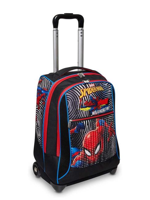 THE GREATEST HERO Sac à dos trolley 2 roues Noir - Sacs à dos à roulettes