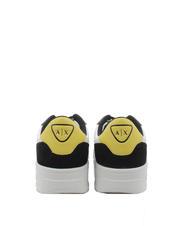 ARMANI EXCHANGE A|X Baskets noir + jaune - Chaussures Homme - 4