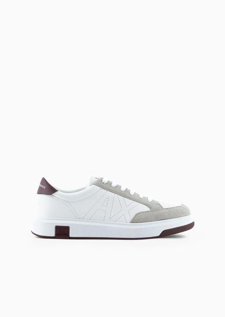 A|X Baskets op.blanc+bordeaux - Chaussures Homme