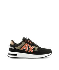 ARMANI EXCHANGE DUSSELDORF Baskets Homme noir+bois+orange - Chaussures Homme - 3