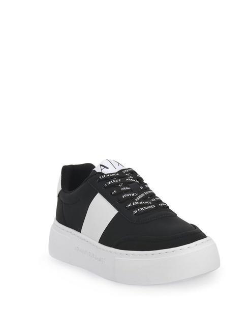 A|X Baskets à plateforme noir+blanc op. - Chaussures Femme