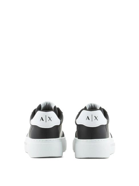 A|X Baskets à plateforme noir+blanc op. - Chaussures Femme
