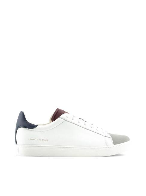 A|X Baskets en cuir op.blanc+marine+bordea - Chaussures Homme