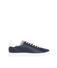 ARMANI EXCHANGE A|X Baskets en cuir bleu marine + blanc cassé + dune - Chaussures Homme - 2