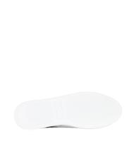 ARMANI EXCHANGE A|X Baskets en cuir bleu marine + blanc cassé + dune - Chaussures Homme - 4