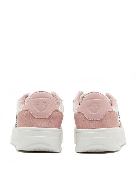 A|X Baskets op.blanc+rose+noir - Chaussures Femme