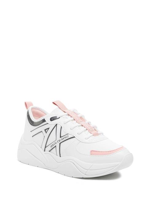 A|X Baskets &eacute;paisses op.blanc+rose+nuit - Chaussures Femme