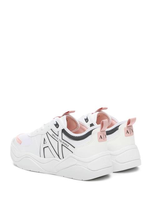 A|X Baskets &eacute;paisses op.blanc+rose+nuit - Chaussures Femme