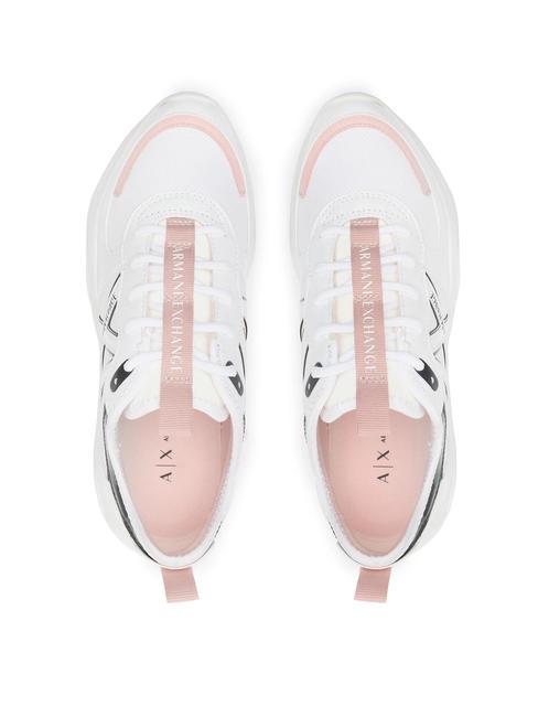 A|X Baskets &eacute;paisses op.blanc+rose+nuit - Chaussures Femme