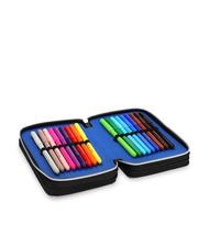 ATALANTA 1907 Trousse 3 zips avec trousse scolaire Noir - Étuis et Accessoires - 4