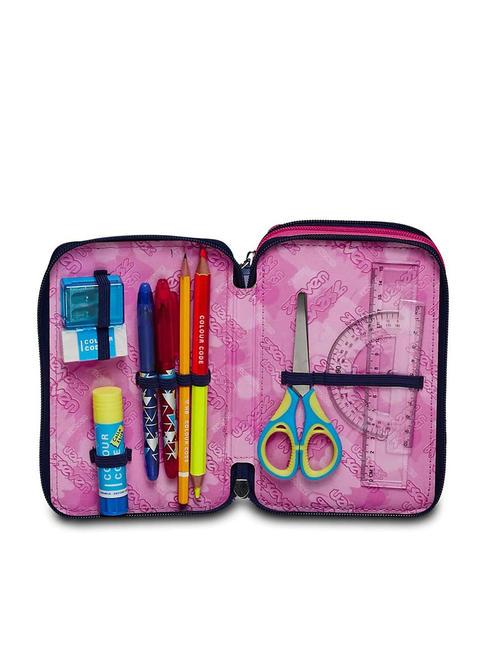 CLOUDY SHAPES Trousse 3 zips avec trousse scolaire Bluedeep - Étuis et Accessoires