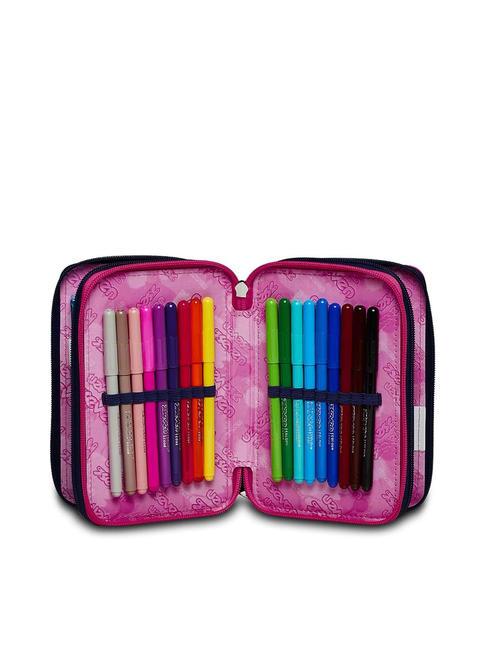 CLOUDY SHAPES Trousse 3 zips avec trousse scolaire Bluedeep - Étuis et Accessoires