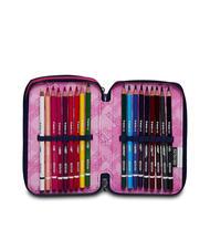 SEVEN CLOUDY SHAPES Trousse 3 zips avec trousse scolaire Bluedeep - Étuis et Accessoires - 5