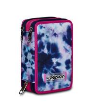 SEVEN CLOUDY SHAPES Trousse 3 zips avec trousse scolaire Bluedeep - Étuis et Accessoires - 6