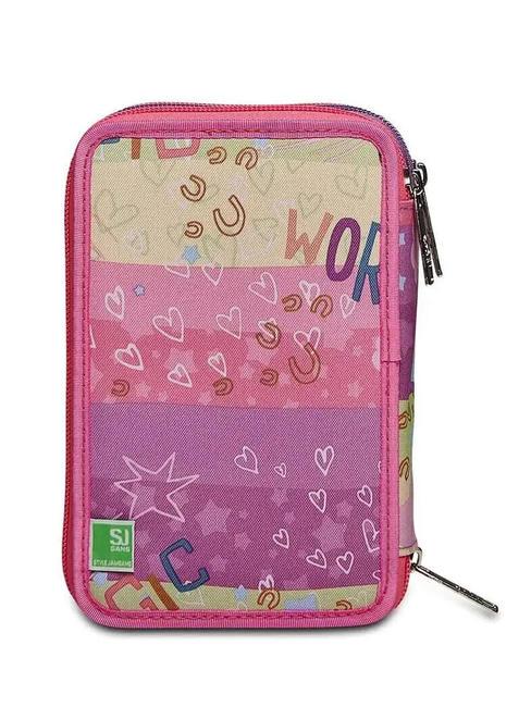 EVER RAYLY GIRL Trousse 3 zips avec trousse scolaire rose d'été - Étuis et Accessoires