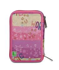 SJGANG EVER RAYLY GIRL Trousse 3 zips avec trousse scolaire rose d'été - Étuis et Accessoires - 7