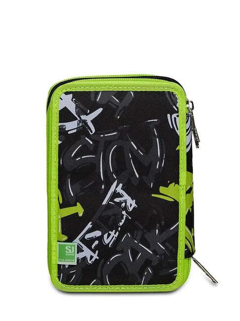 EVER URBY BOY Trousse 3 zips avec trousse scolaire Noir - Étuis et Accessoires