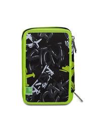 SJGANG EVER URBY BOY Trousse 3 zips avec trousse scolaire Noir - Étuis et Accessoires - 6